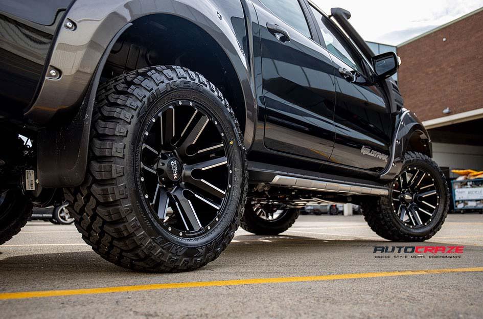 FORD RANGER MO978 RAZOR BLACK SATIN MACHINED
